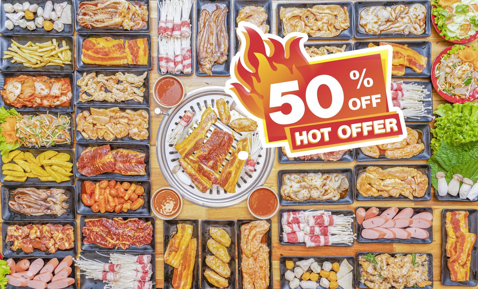 GIẢM GIÁ 50% BUFFET NƯỚNG – Ăn Tẹt Ga Mà Chẳng Cần Lo Về Giá