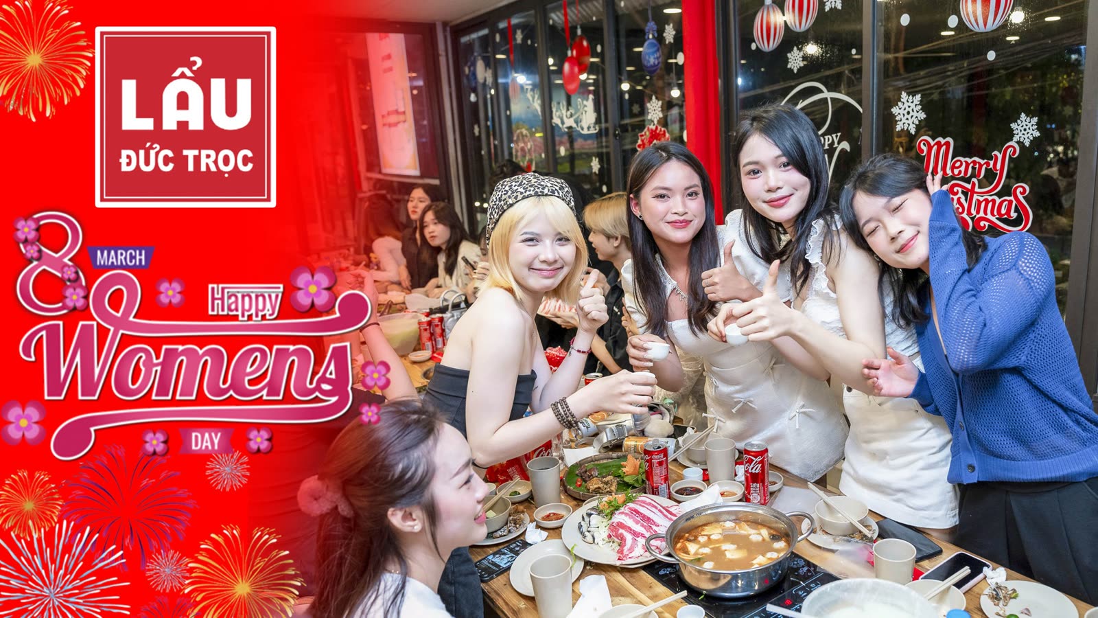 Quán lẩu tổ chức tiệc 8/3 hot nhất Hà Nội 2025