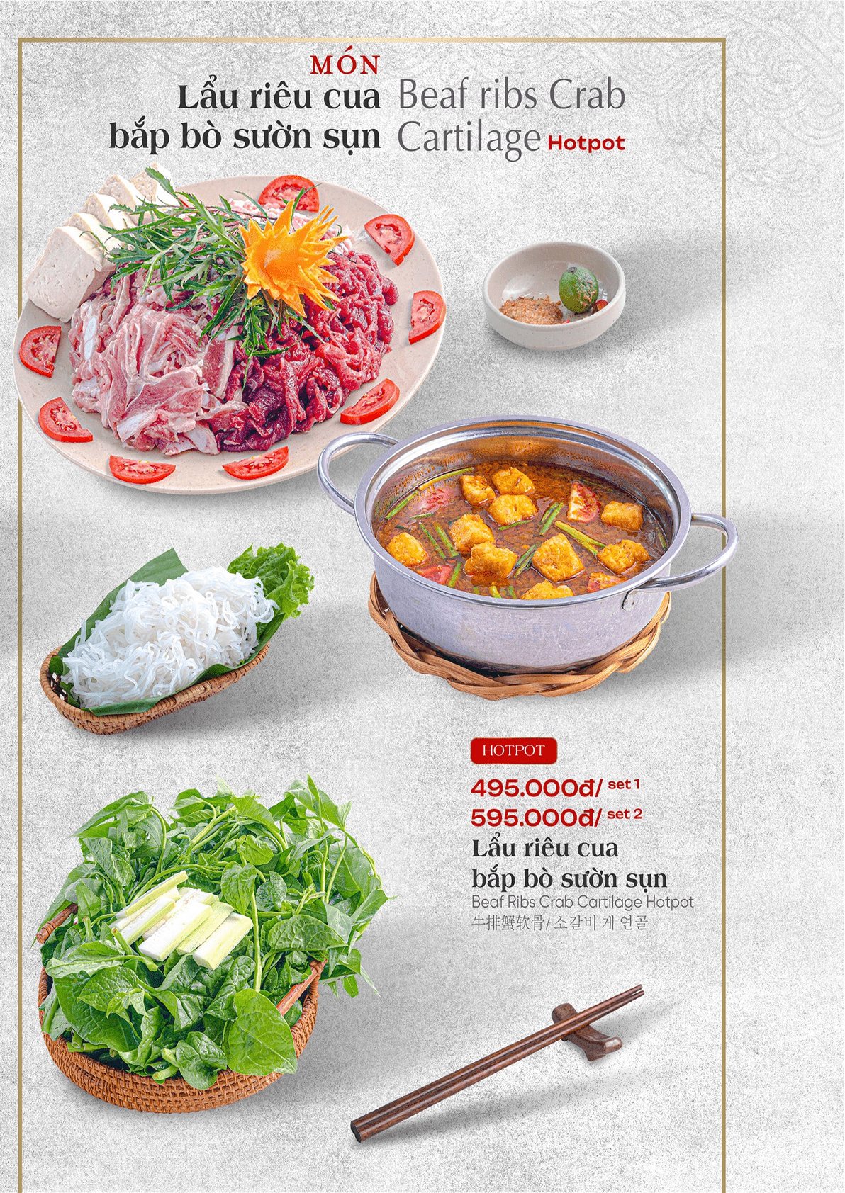 Trang menu nhà hàng Lẩu Đức Trọc số 15