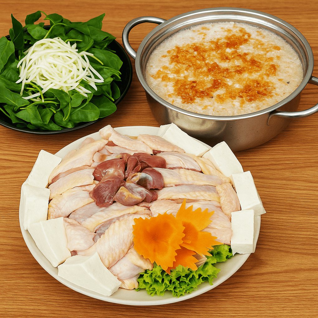 Lẩu riêu cua đồng gà ri